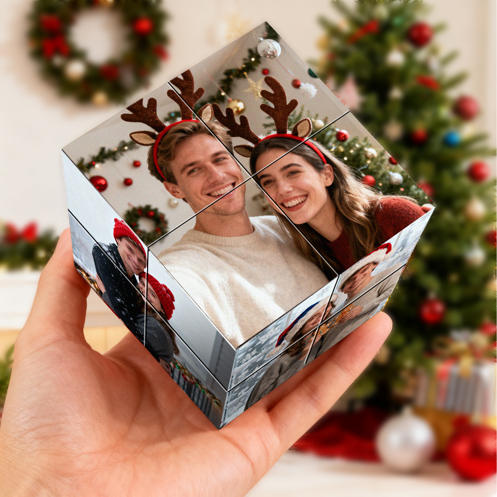 Custom Photo Folding Photo Cube Home Decoration Rubic's Cube - Christmas Gift