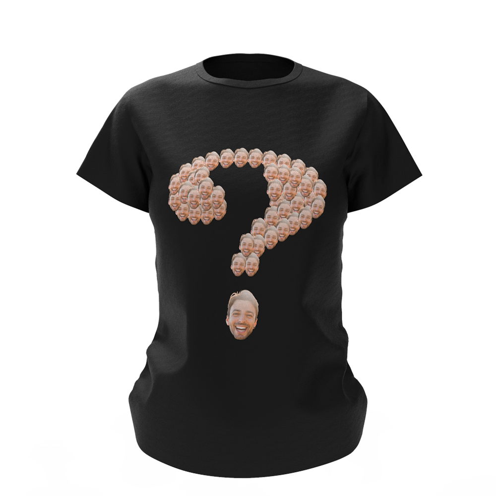 Custom Face Question Mark T-shirt - MyfaceTshirt