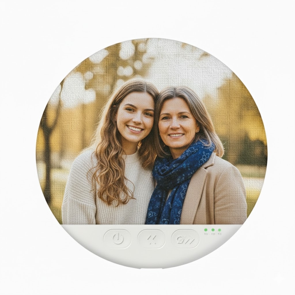 2026 New Sleep Pillow Speaker, Bluetooth Pillow Speaker Custom Birth Flower for Mum Ultra-Thin Stereo Bass with Timer and White Noise Sleep Aid Function, Sleep Headphones for Adult