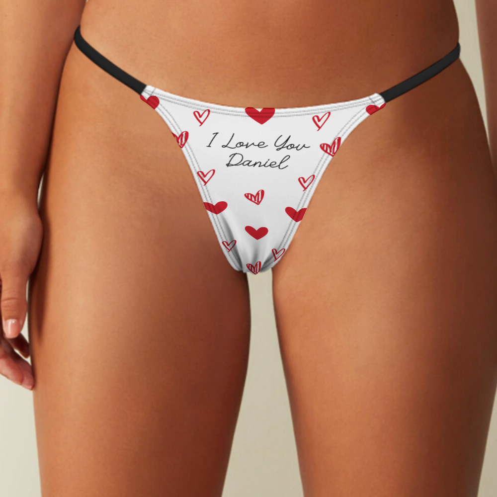 Custom Thongs Photo Panties Funny Underwear Briefs I Licked IT  Licked IT SO ITS Mine Thong Valentine Gift - MyFaceSocksUK