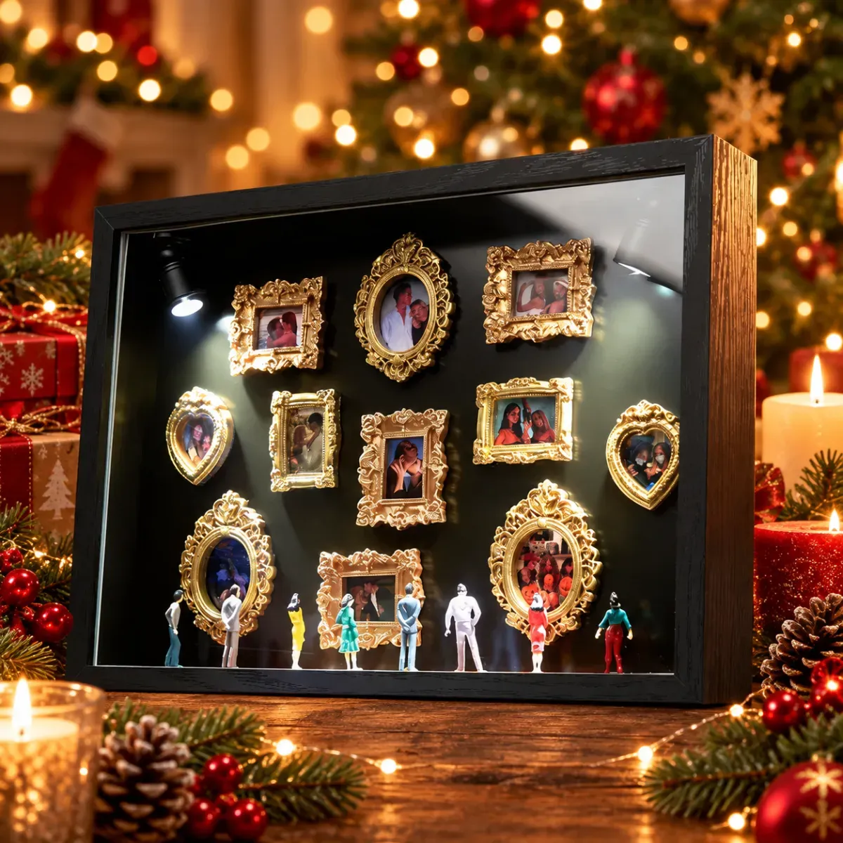Museum of Us Frame Personalized Anniversary Gift for Couple  Custom Photo Mini Museum Frame Meaningful Gift Romantic Keepsake for Him or Her Chrismtas Gift