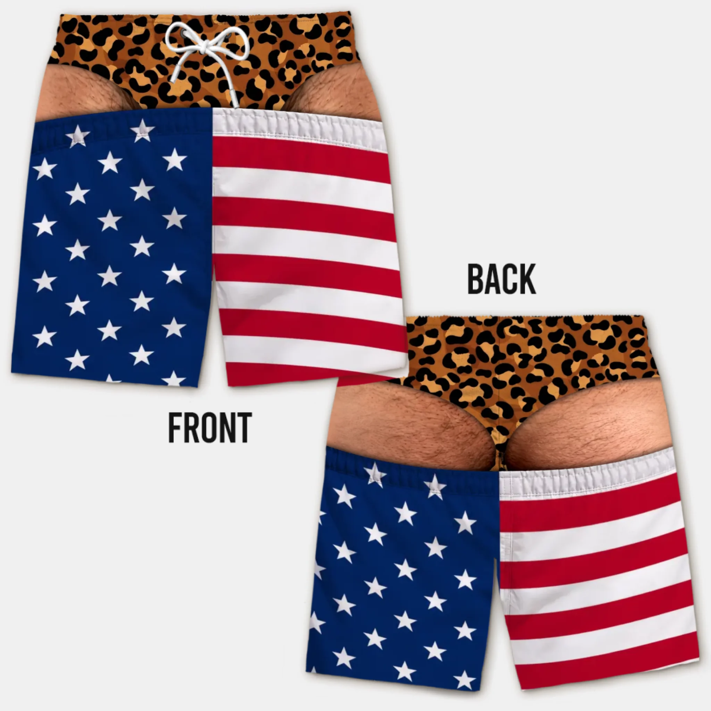 Custom Funny Men Swim Trunks Novelty Optical Illusion Swim Shorts Funny Novelty Party Board Shorts Gift for Husband Boyfriend - MyFaceSocksUK
