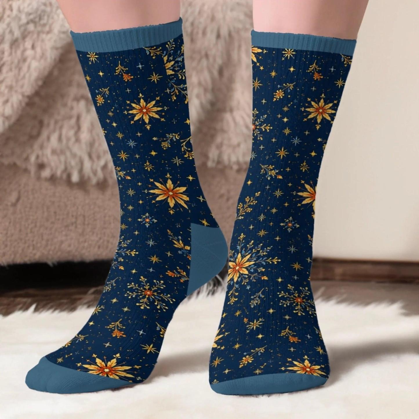 Custom Shh I'm Reading Crew Socks - Personalized Bookish Gifts For Book Lovers, Bookworms, Readers - I'm Booked - MyFaceSocksUK