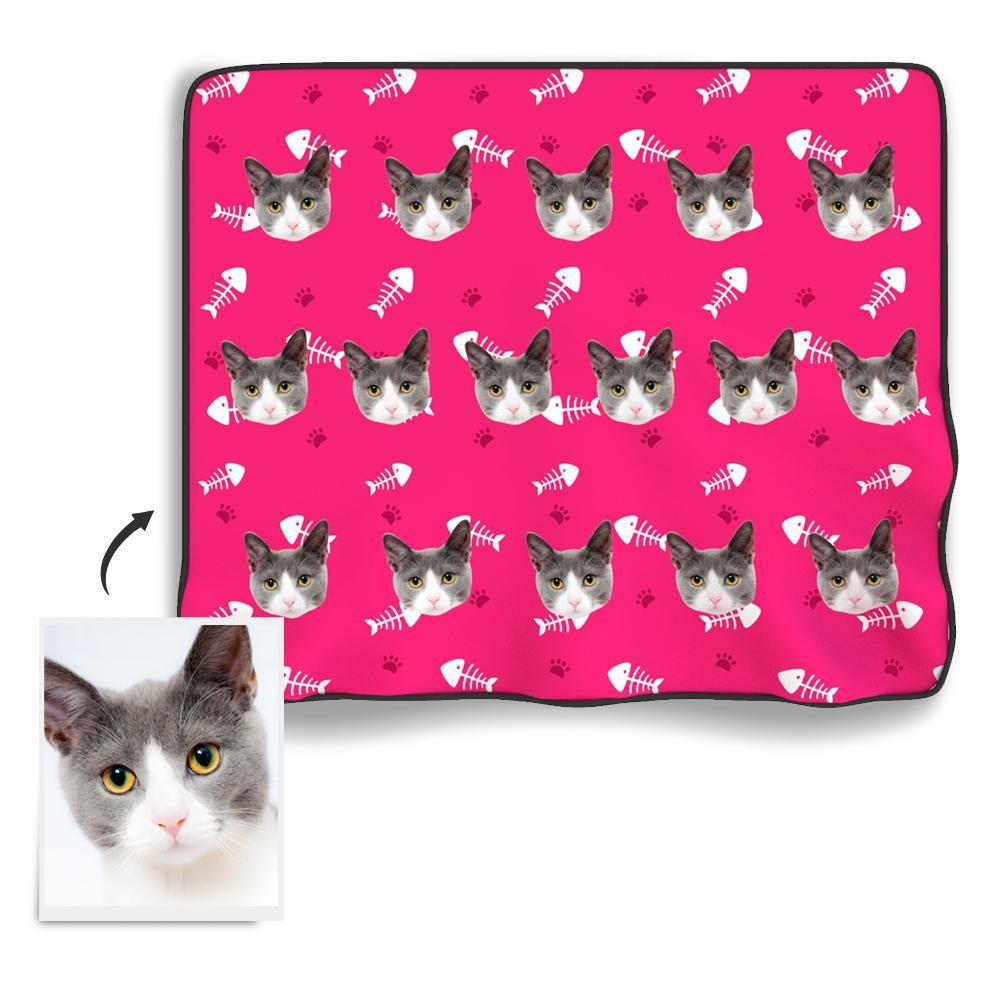 Cat Photo Blanket - Myfacesocksuk