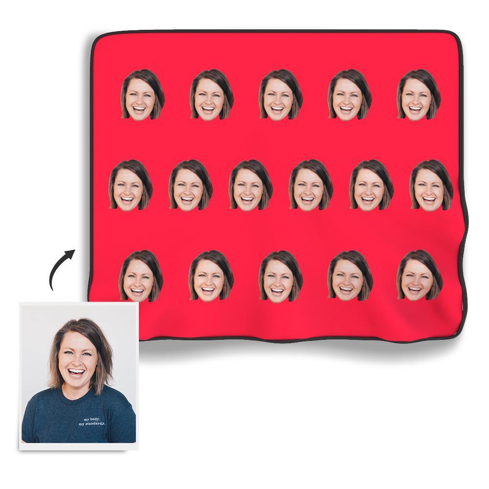 Face Colorful Photo Blanket - MyPhotoSocks