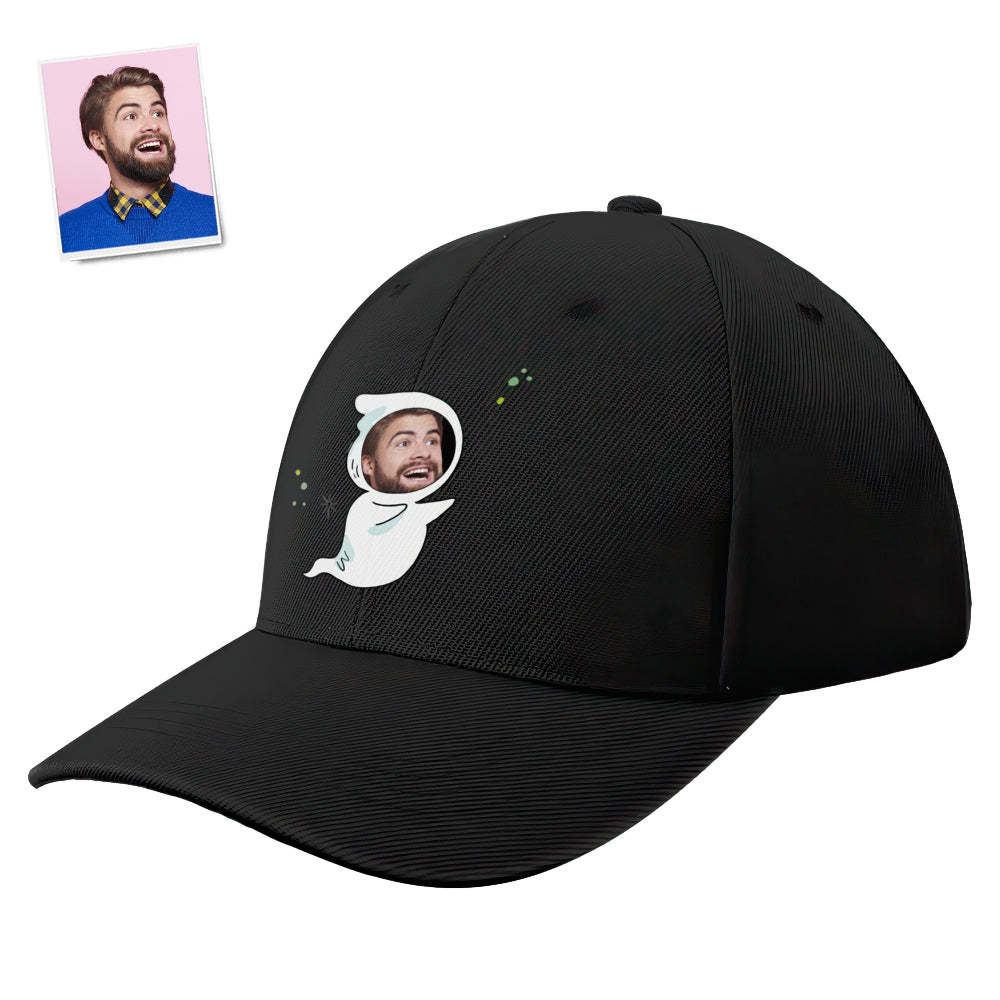 Custom Cap Personalised Face Baseball Caps Adults Unisex Printed Fashion Caps Gift - Ghost - MyFaceSocksUK