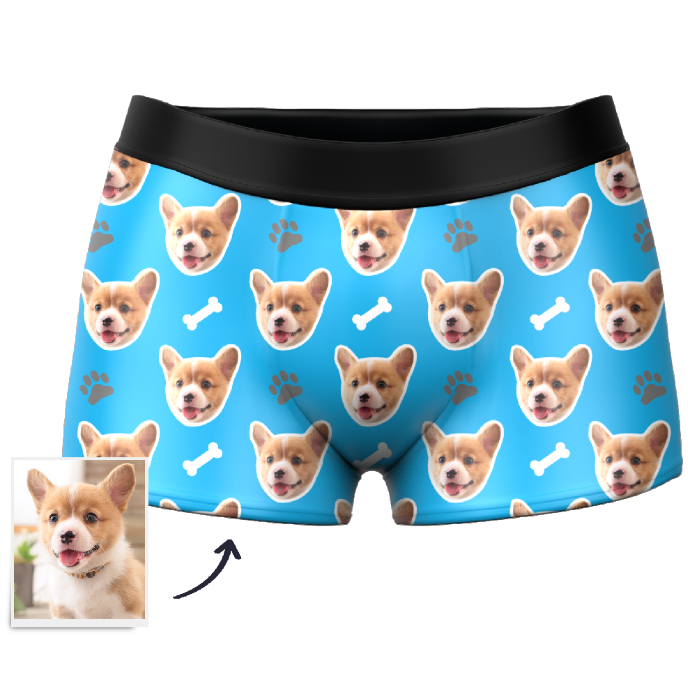 Custom Dog Boxer Shorts - Myfacesocksuk