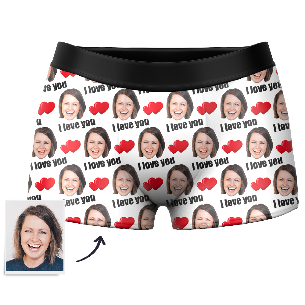 Custom Love Boxer Shorts - MyPhotoSocks