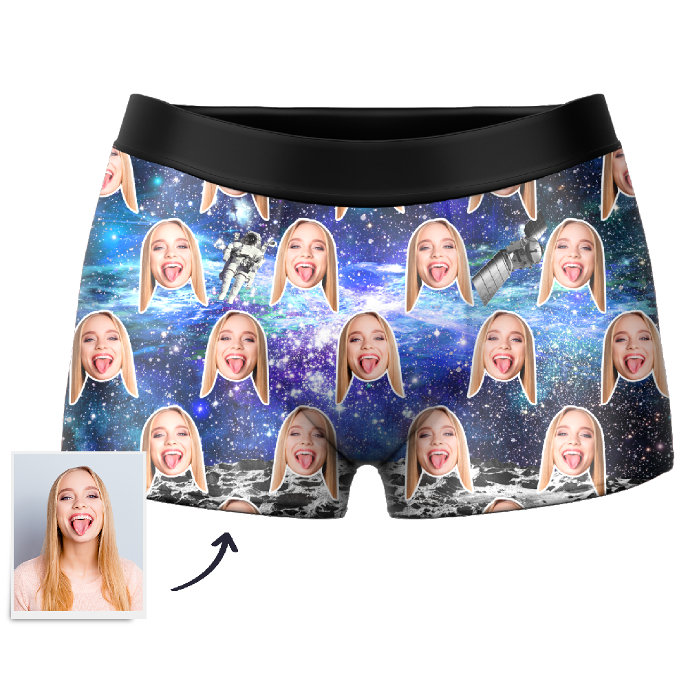 Custom Galaxy Boxer Shorts - Myfacesocksuk