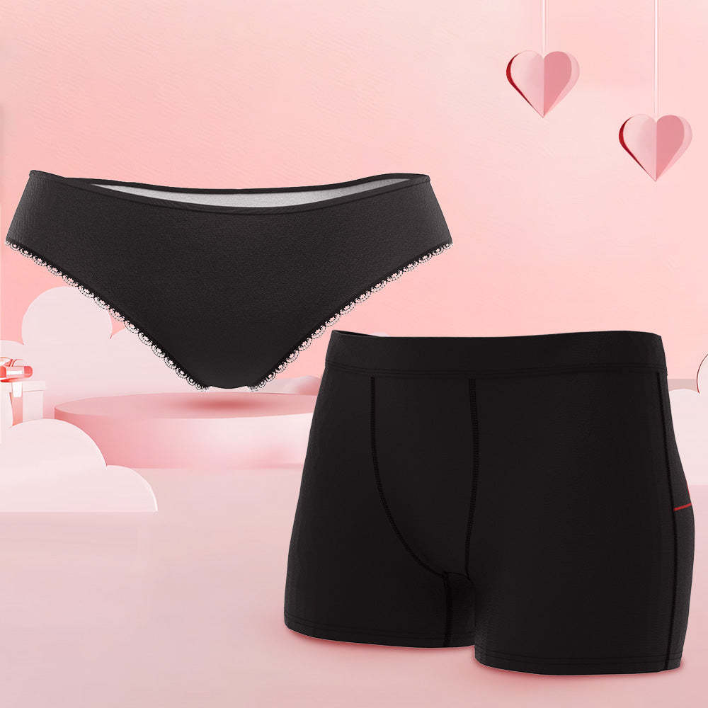 I Love You More Custom Face Couple Underwear Personalized Underwear Valentine's Day Gift - MyFaceSocksUK