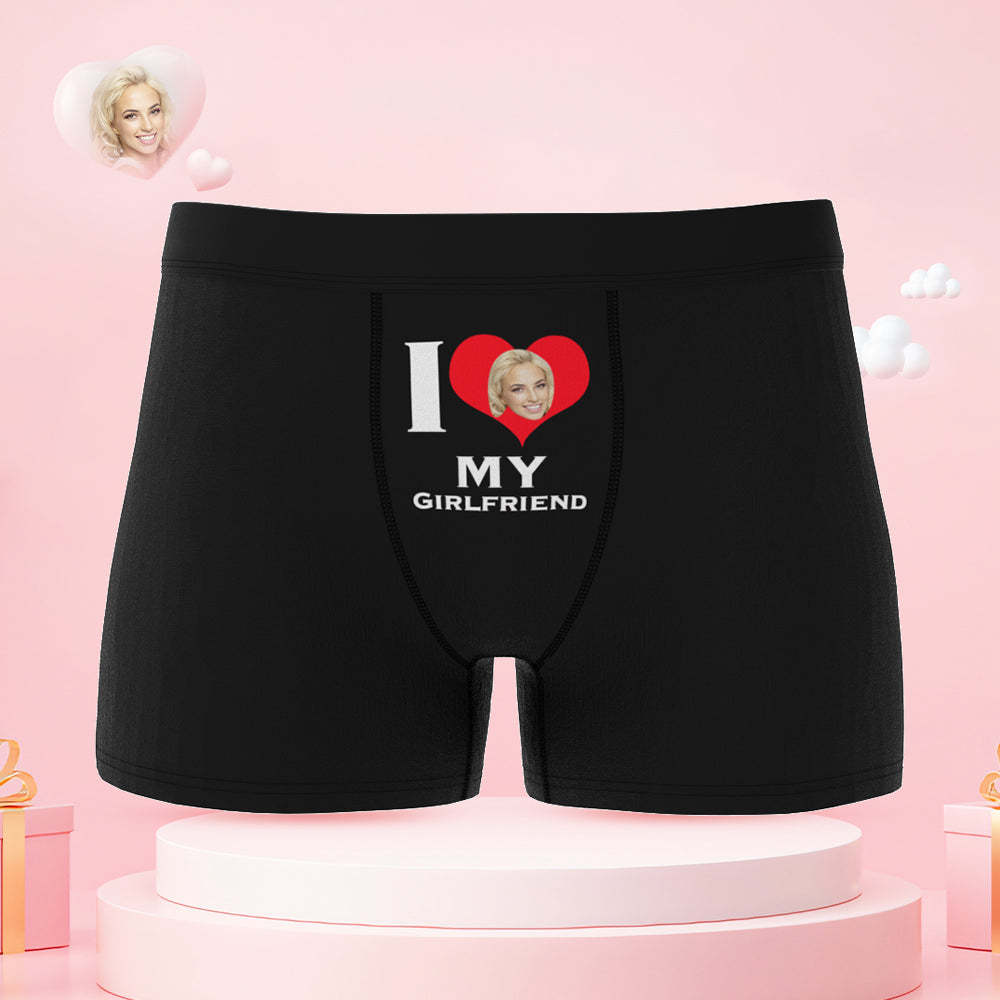 Custom Face Cute Love Couple Underwear Personalized Underwear Valentine's Day Gift - MyFaceSocksUK