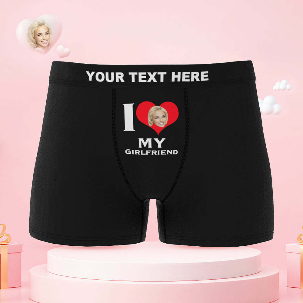 Custom Face Cute Love Couple Underwear Personalized Underwear Valentine's Day Gift - MyFaceSocksUK