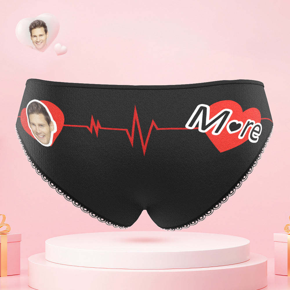 I Love You More Custom Face Couple Underwear Personalized Underwear Valentine's Day Gift - MyFaceSocksUK