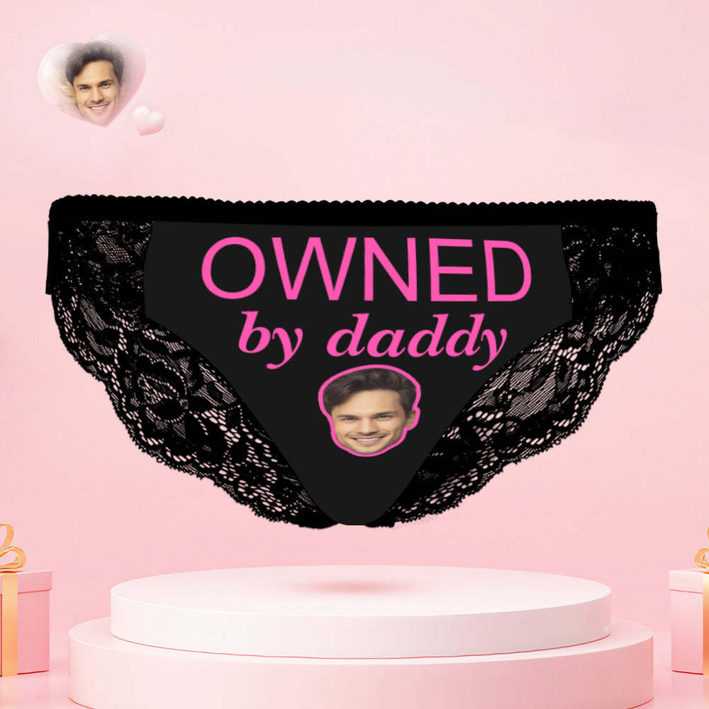 Custom Face Couple Underwear Yes Daddy Personalized Underwear Valentine's Day Gift - MyFaceSocksUK