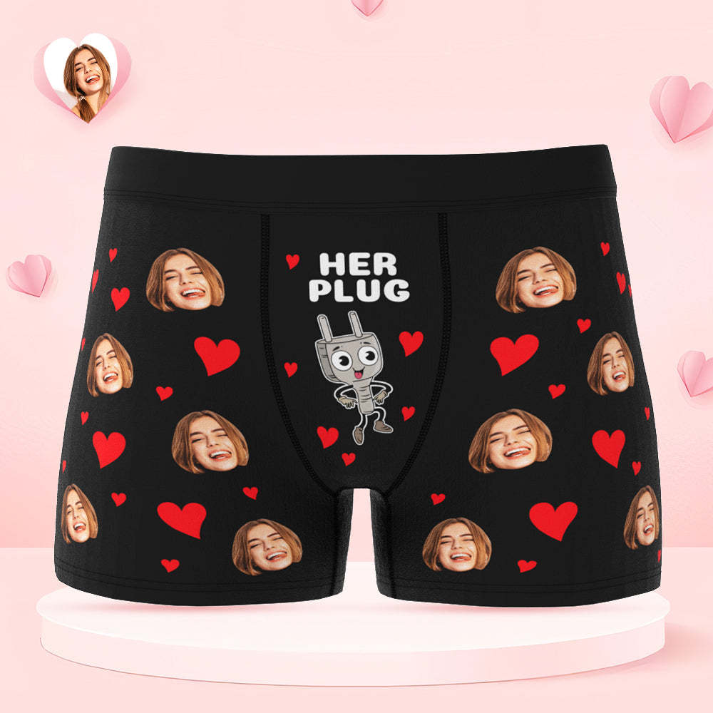 Custom Face Couple Underwear Personalized Boxer Briefs and Panties Valentine's Day Gifts - MyFaceSocksUK