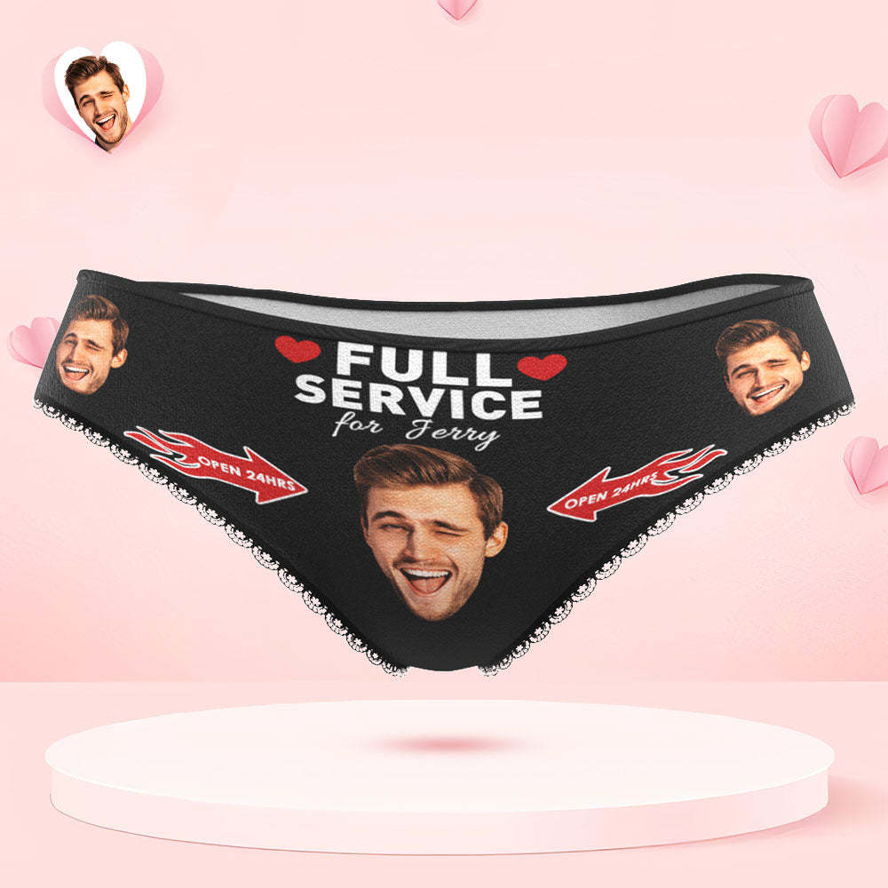 Custom Face Underwear Personalized Name Boxer Briefs and Panties OPEN 24HRS Valentine's Day Gifts for Couple - MyFaceSocksUK