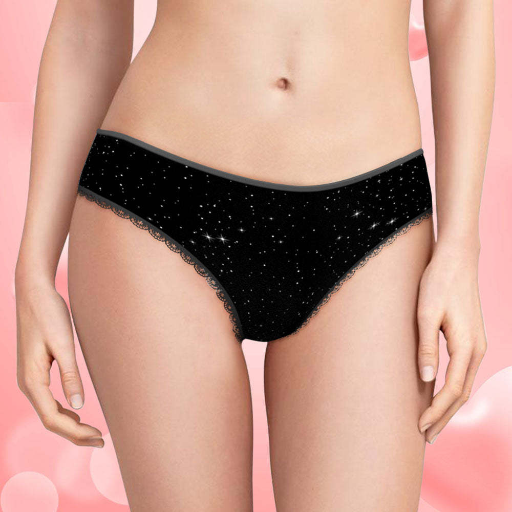 Custom Face Panties Personalized Photo Women's Lace Panties USE THE FORCE Valentine's Day Gift - MyFaceSocksUK
