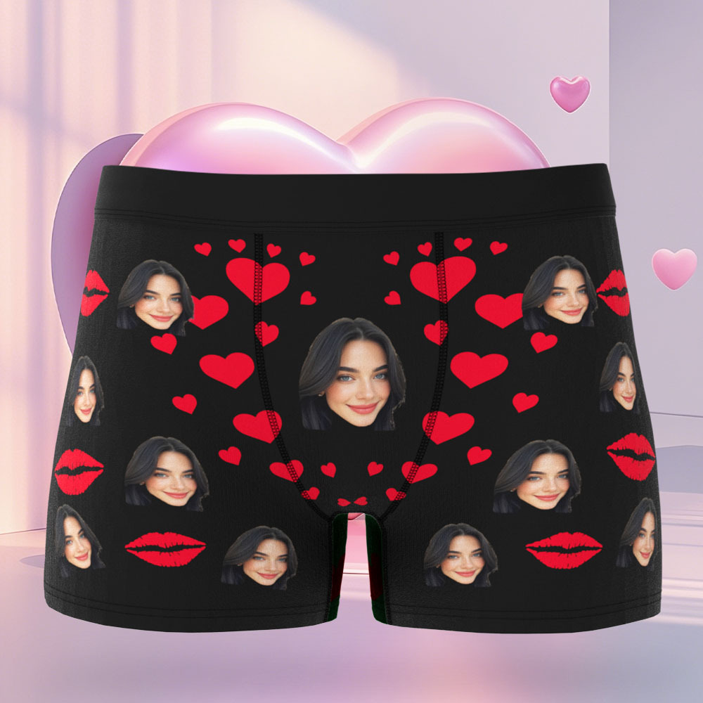 Custom Face Men's Boxer Property Of Birthday Gifts for Husband Waistband Text Boxer Gift - MyFaceSocksUK