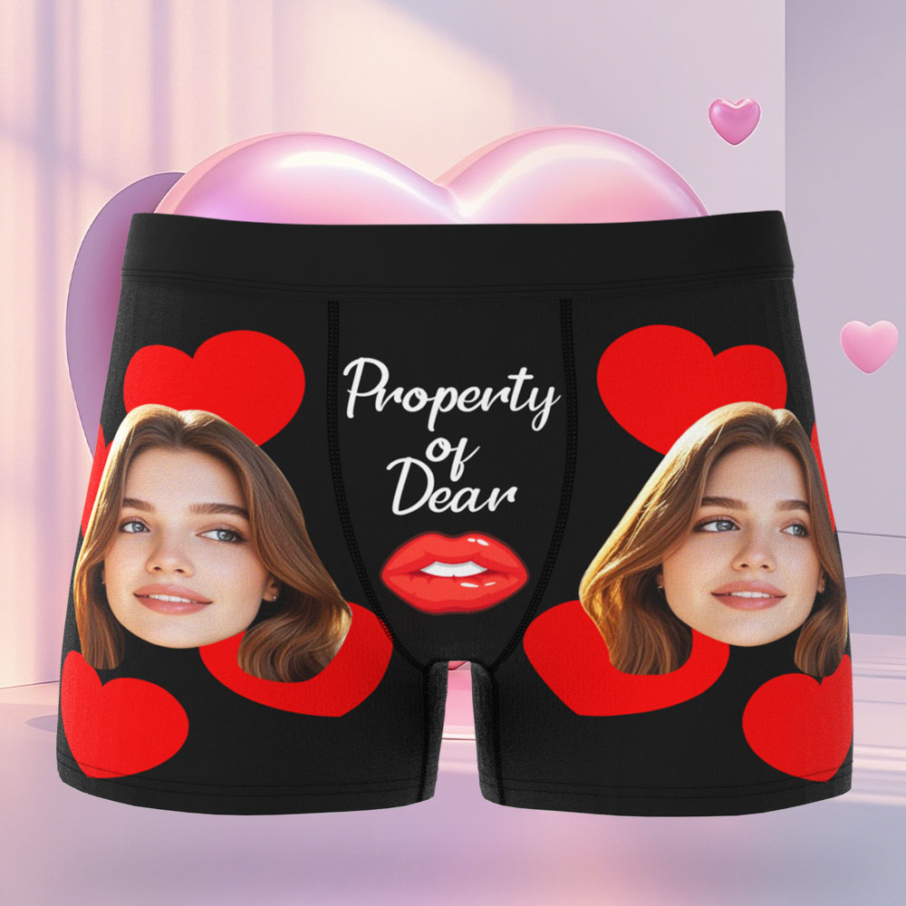 Custom Face Men's Boxer Face Underwear Gifts For Husband Boyfriend Valentine's Day Gift