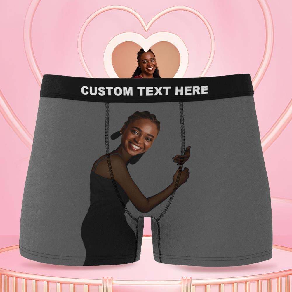 Men's Custom Face On Body Boxer Shorts 3D Online Preview - Dark Skin