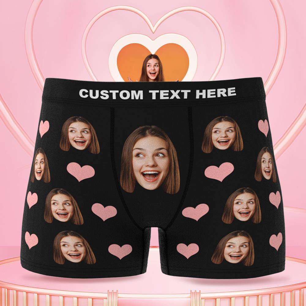 Custom Face Boxer Briefs 3D Online Preview Personalized LGBT Gifts - MyFaceSocksUK