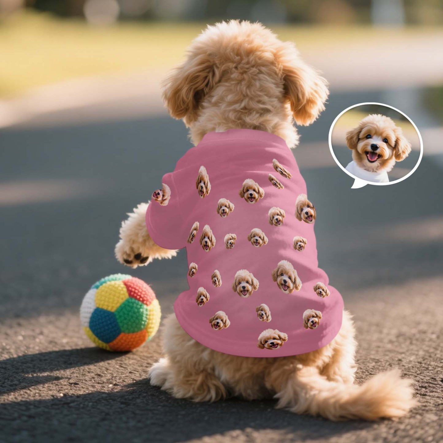 Personalized Cute Photo Mash T-Shirt Dog Shirt Custom Pet Lover Shirt Gift - MyFaceSocksUK