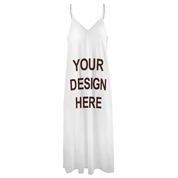 Custom Your Design Sling Hawaiian Style Long Dress Colorful Gift - MyFaceSocksUK