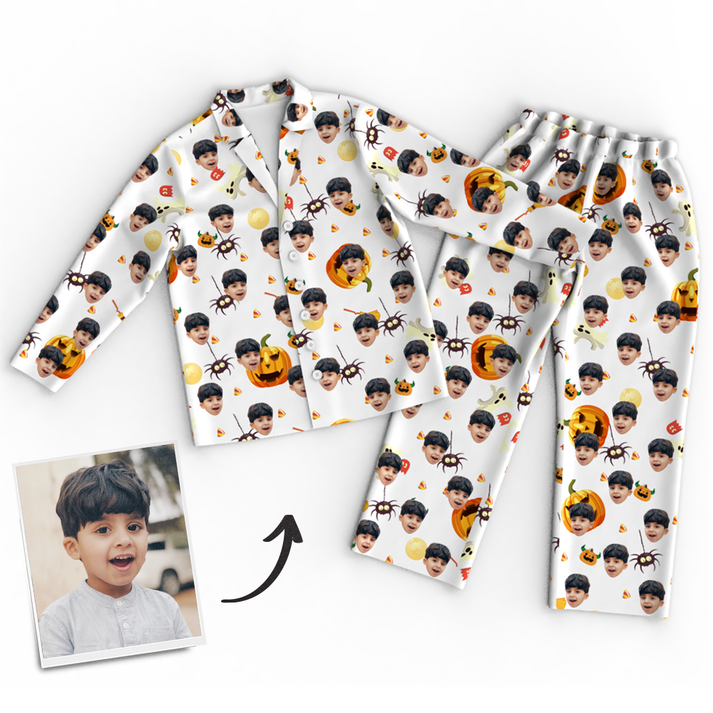 Custom Face Pajamas Halloween For Children - MyFaceSocksUK