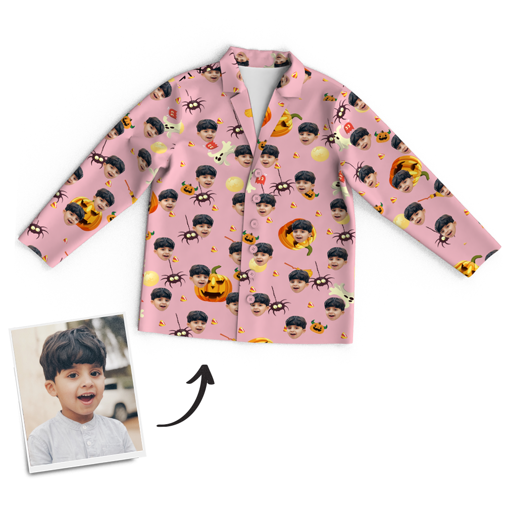 Custom Face Pajamas Halloween For Children - MyFaceSocksUK