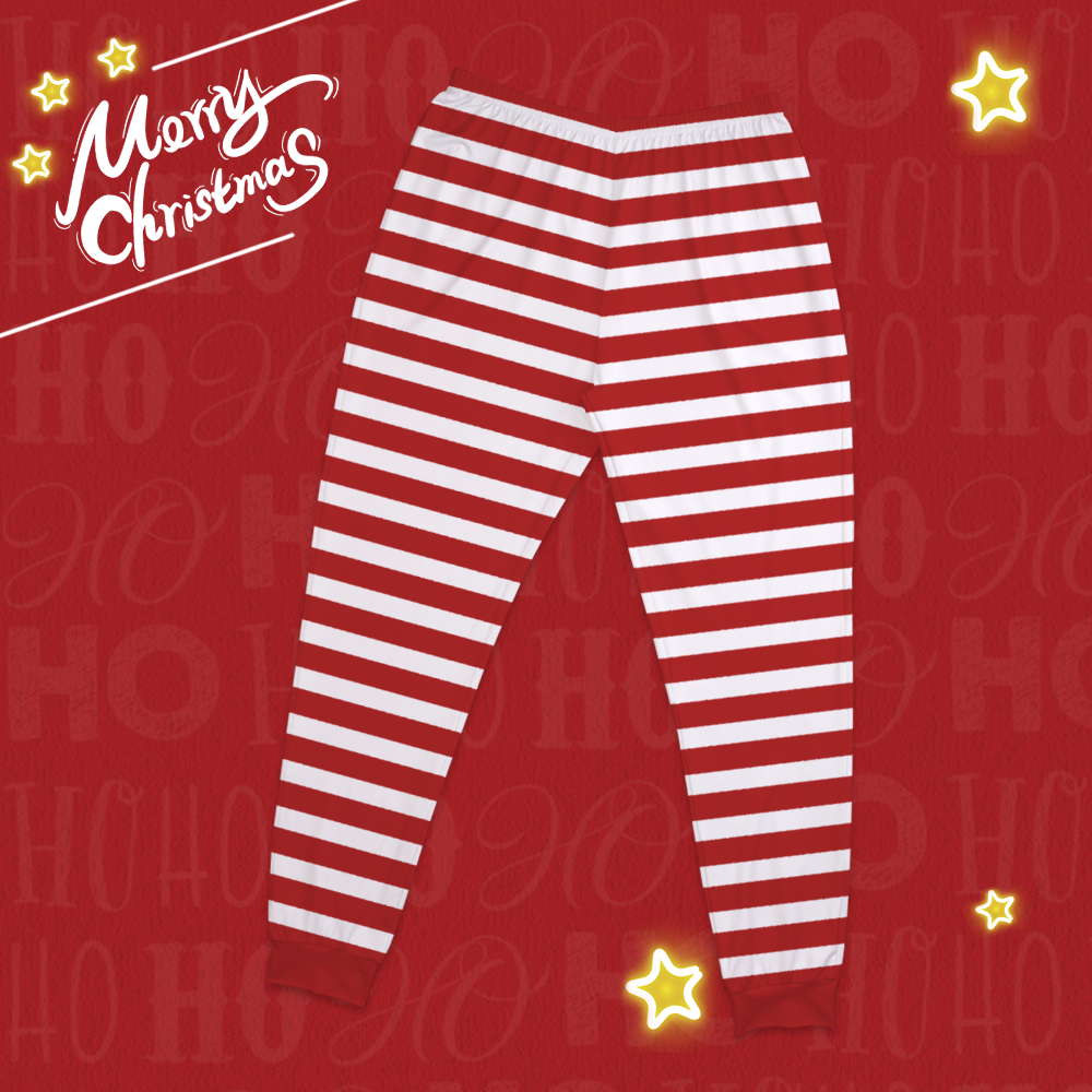 Custom Merry Christmas Pajamas Classic Red And Green Set-Pajama Bottoms