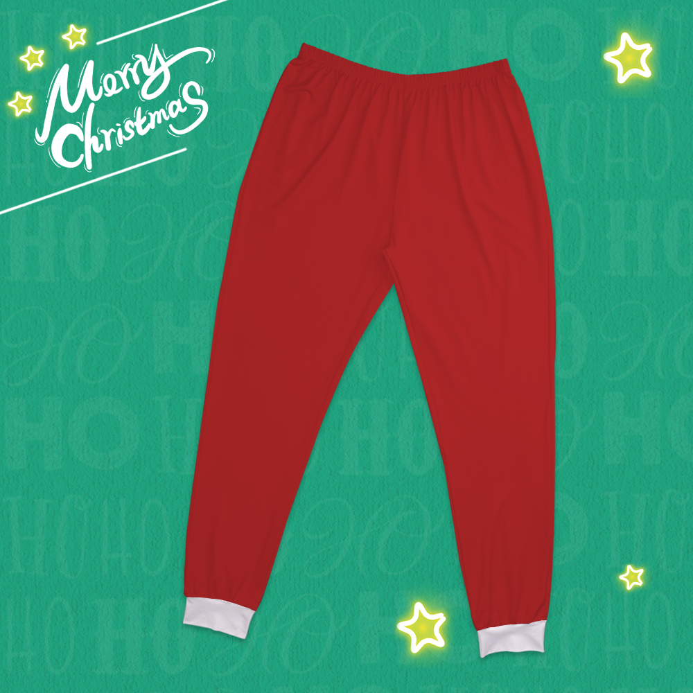 Custom Classic Christmas Santa Suits-Pajama Bottoms