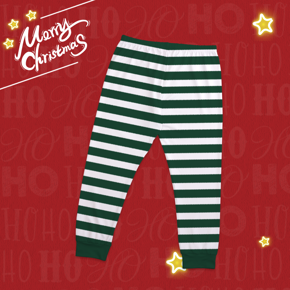 Custom Classic Red And Green Christmas Pajamas Set