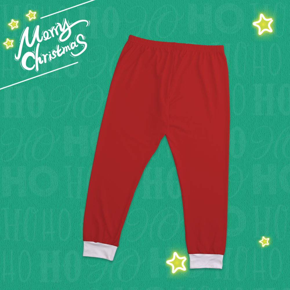 Custom Classic Christmas Santa Suits-Pajama Bottoms