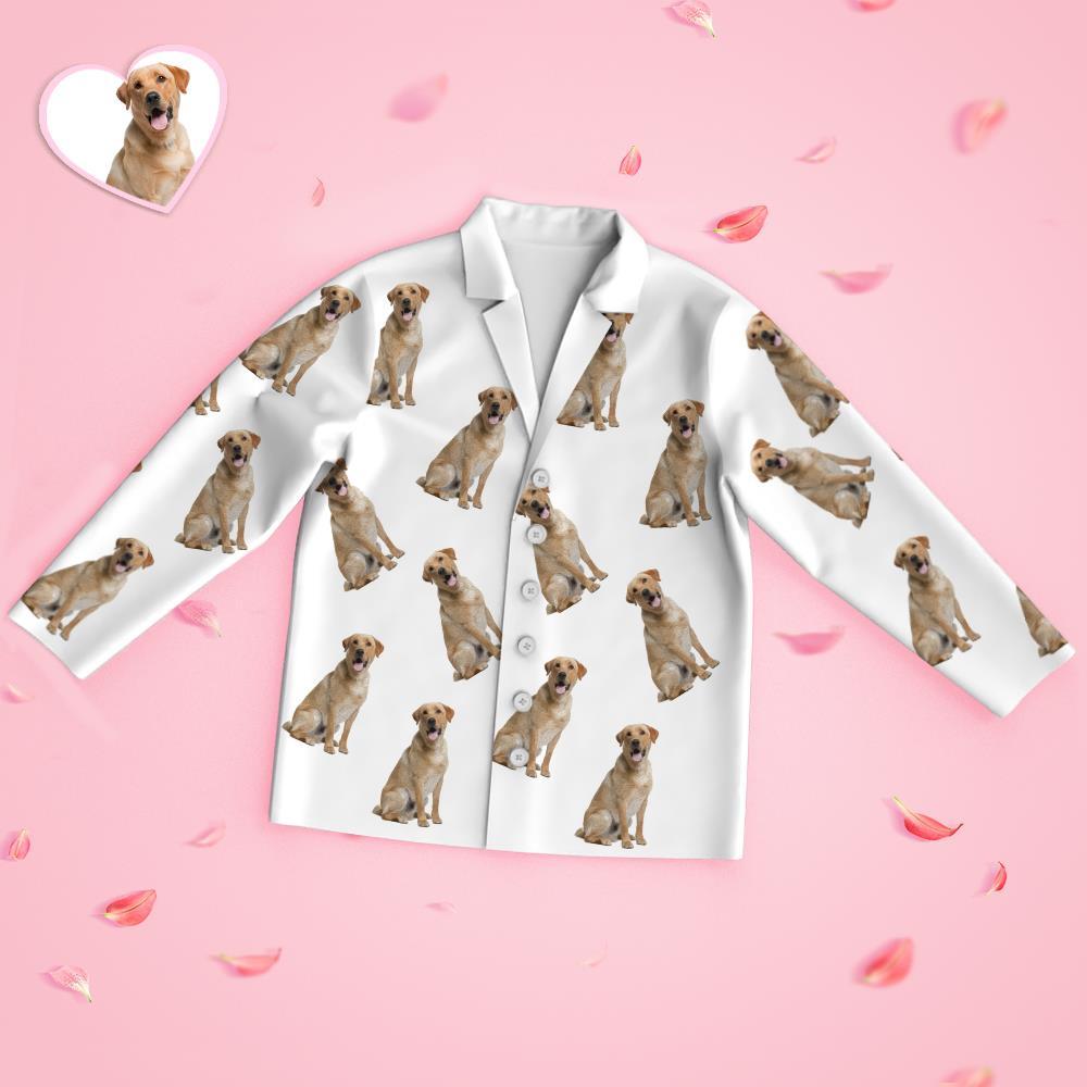 Custom Face Long Sleeve Pajamas Sleepwear Set - Lovely Pet