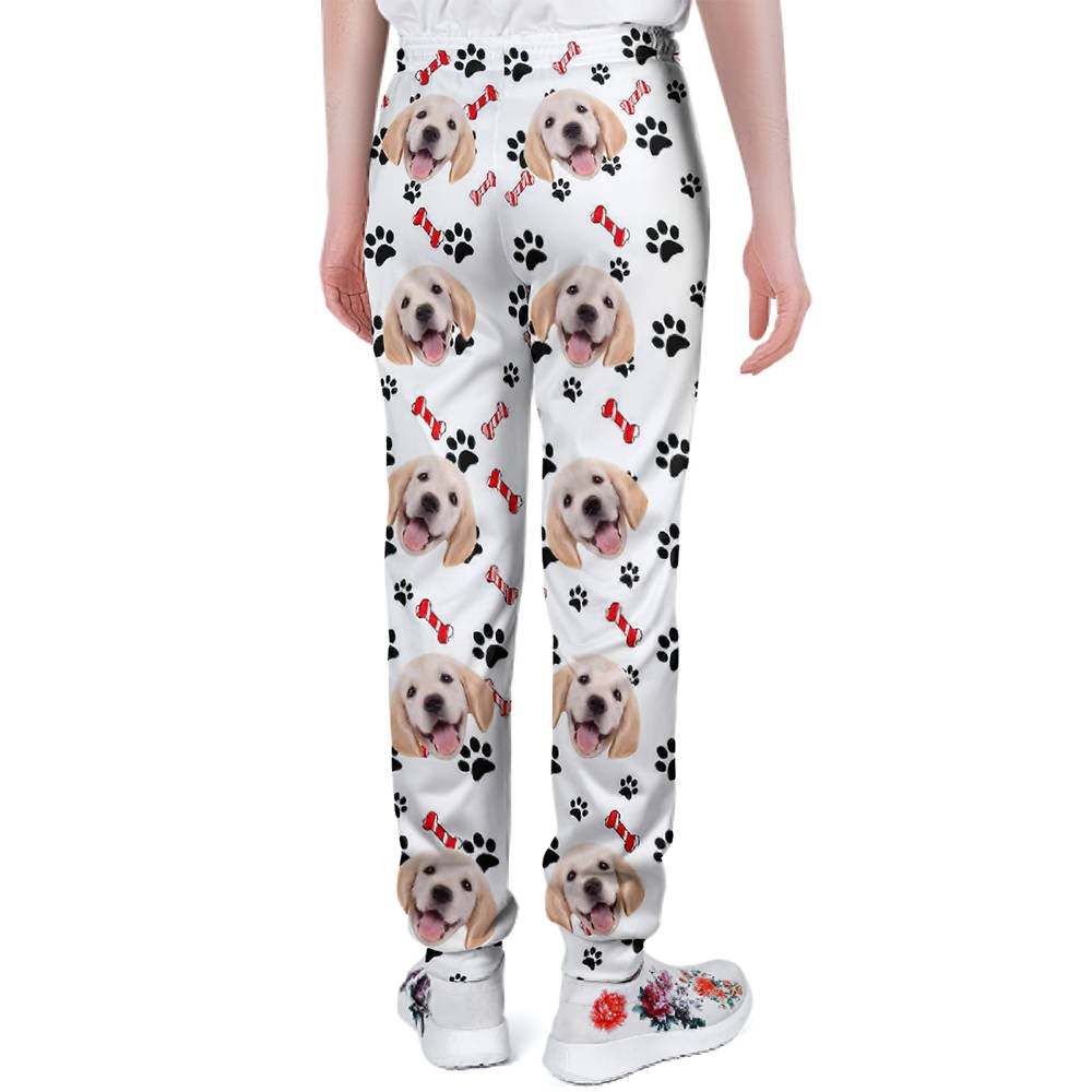 Custom Dog Face Sweatpants Unisex Joggers Gift For Pet Lovers - MyFaceSocksUK