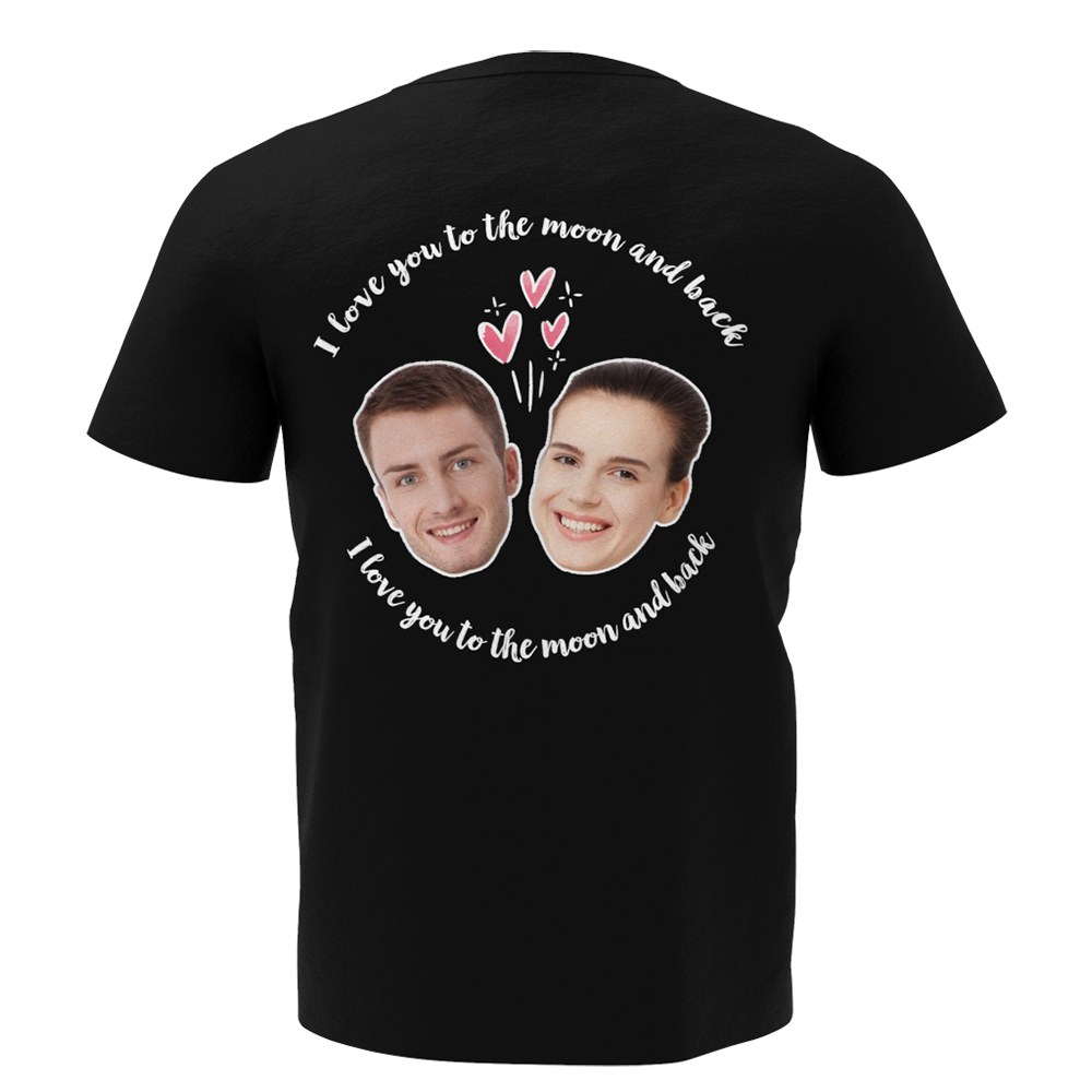 Custom Face Love Man T-shirt - Myfaceshirt