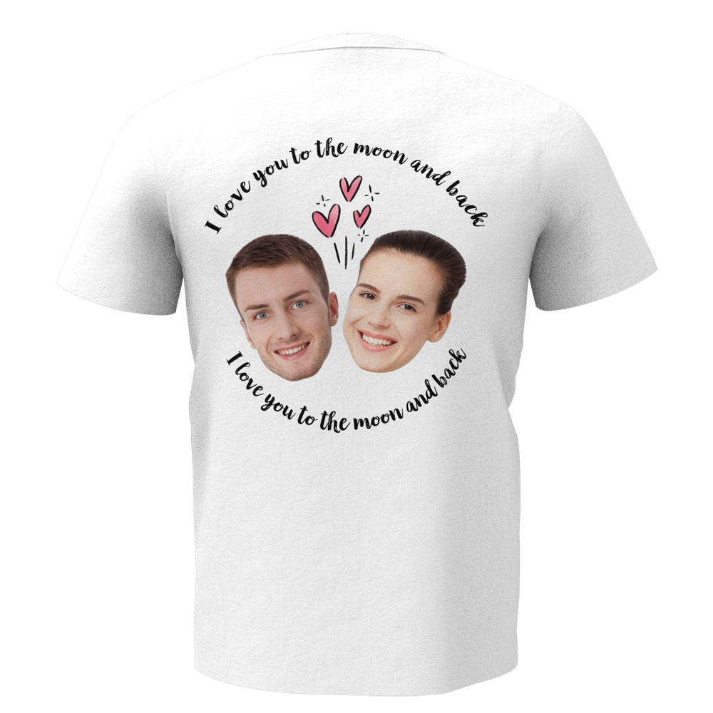 Custom Face Love Man T-shirt - Myfaceshirt