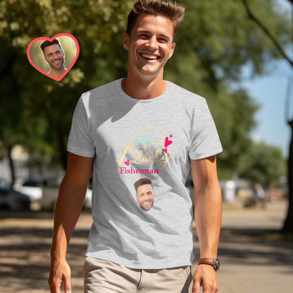 Custom Couple Matching T-shirts Best Catch Personalized Matching Couple Shirts Valentine's Day Gift - MyFaceSocksUK