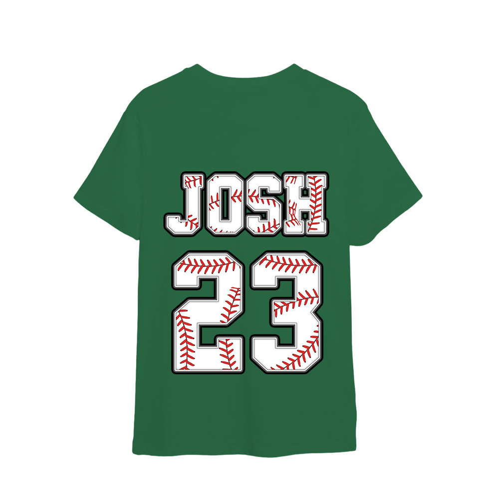 Custom Name And Number For Baseball Lovers Shirt - MyFaceSocksUK