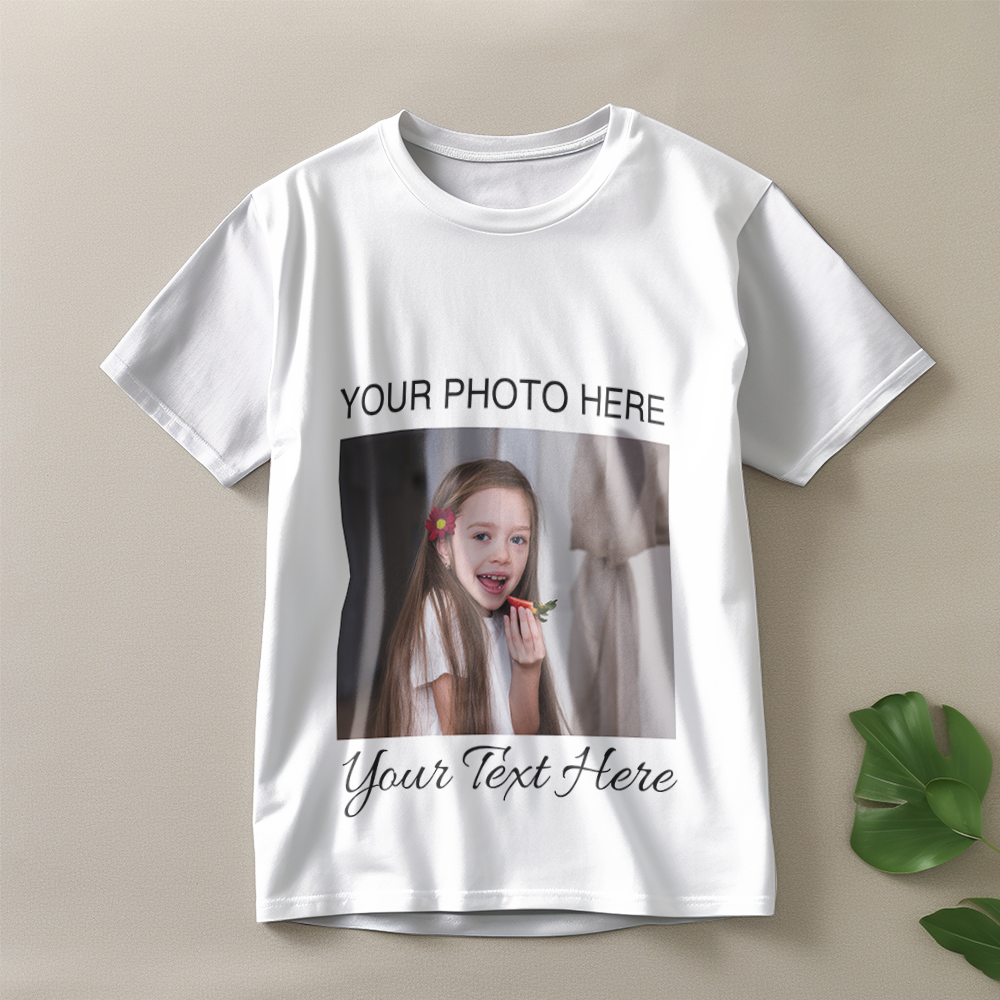 Custom Photo Vintage Tee Personalized Name T-shirt for Men Unique 90s Vintage Shirt Old School Tee - MyFaceSocksUK