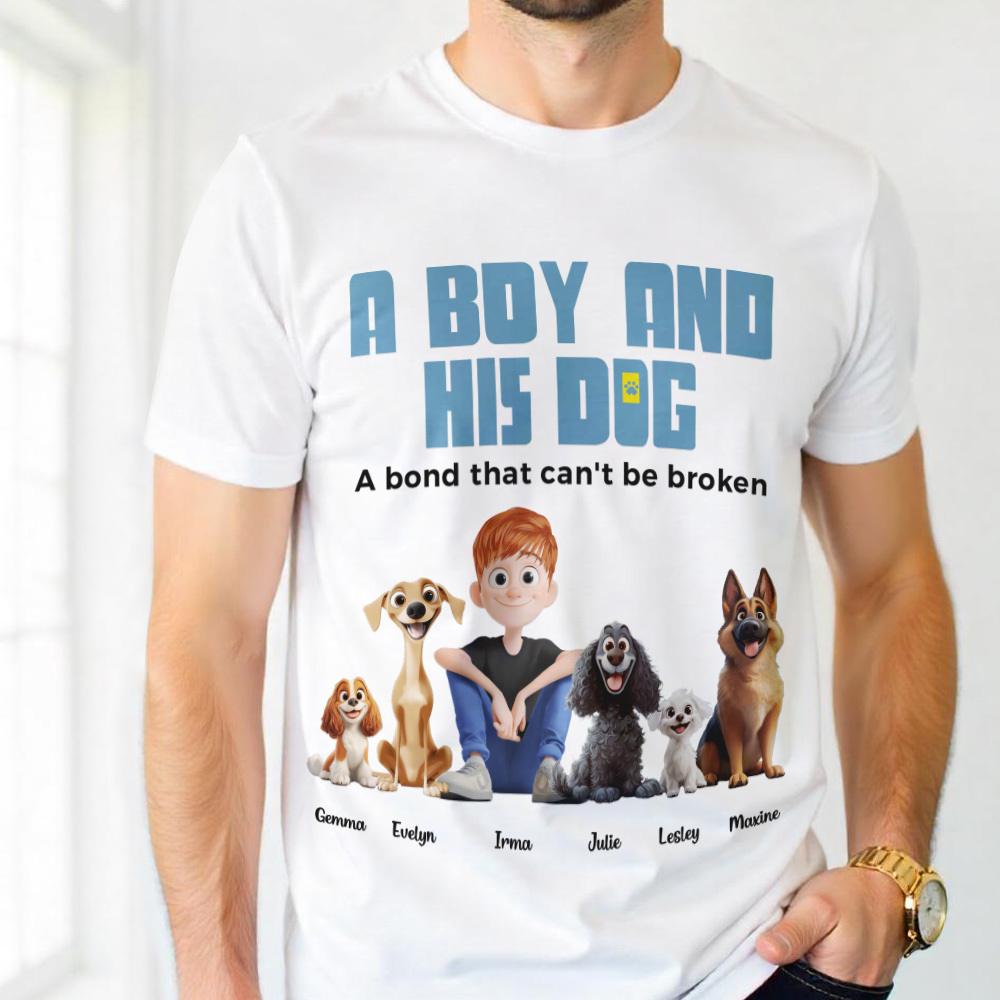 A Bond That Can't be Broken-Personalized Cartoon Shirt Fathers Day Gift - MyFaceSocksUK