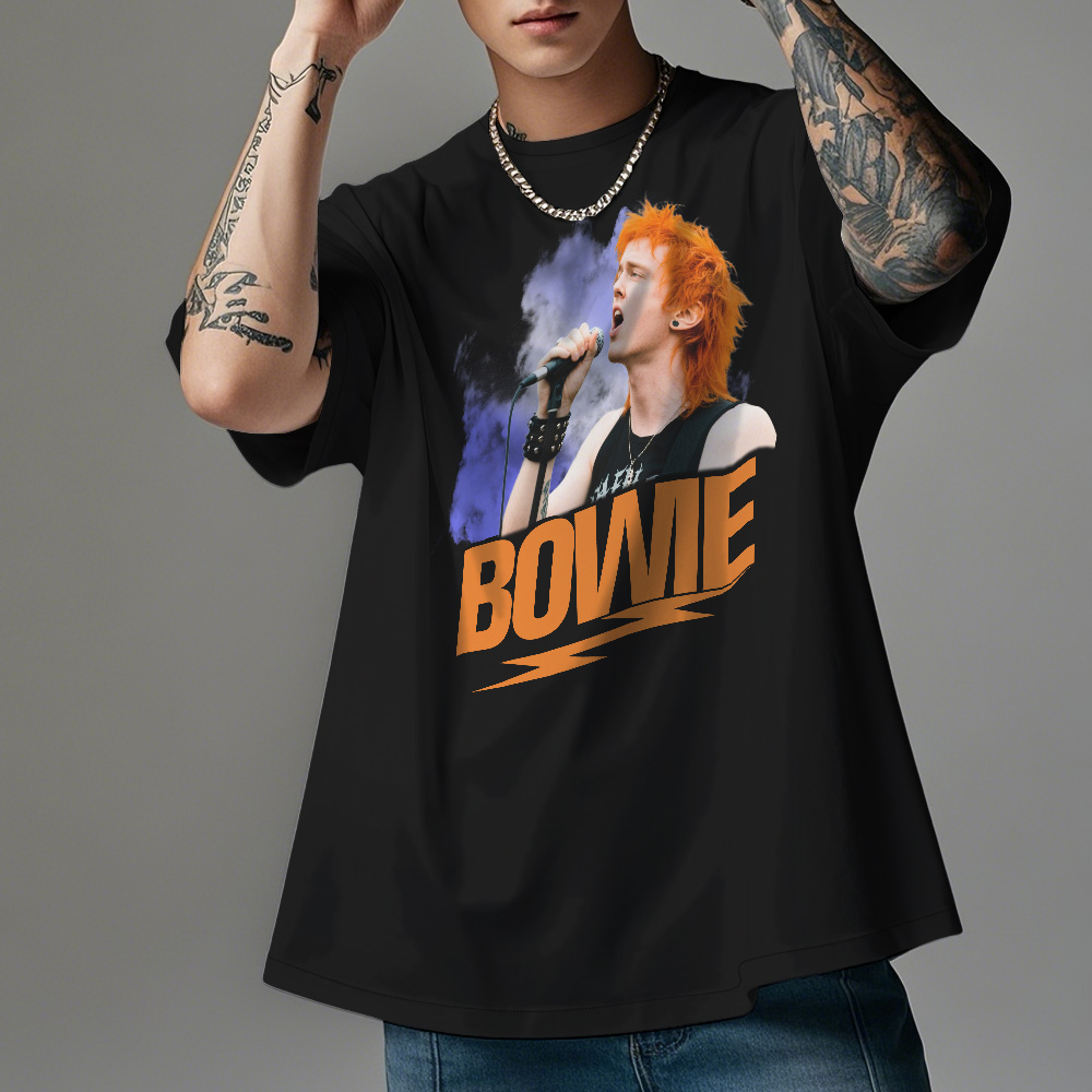 Custom Photo Vintage T-Shirt Bowie Personalized Face Shirt