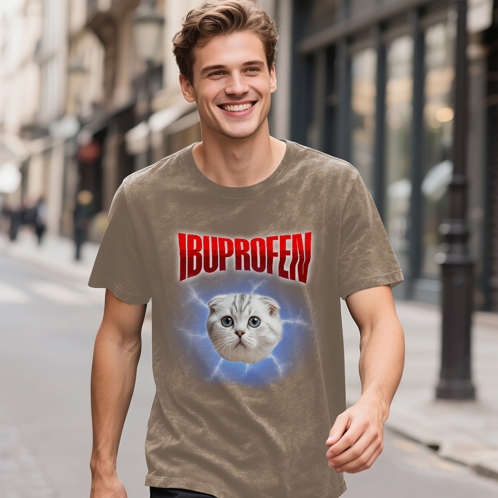 Custom Face and Name Funny T-Shirt Vintage Tee with Your Photo and Text Retro 90s Style Unisex Anniversary Gift - MyFaceSocksUK