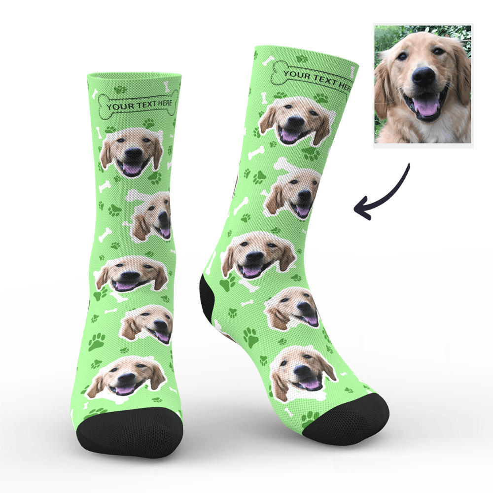 Custom Dog Socks With Your Text - Myfacesocksuk