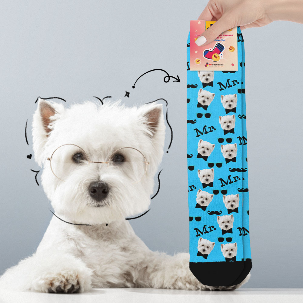 Custom Full Face Socks Mr Cute Socks Personalized Photo Custom Design Best Gift Idea - MyFaceSocksUK
