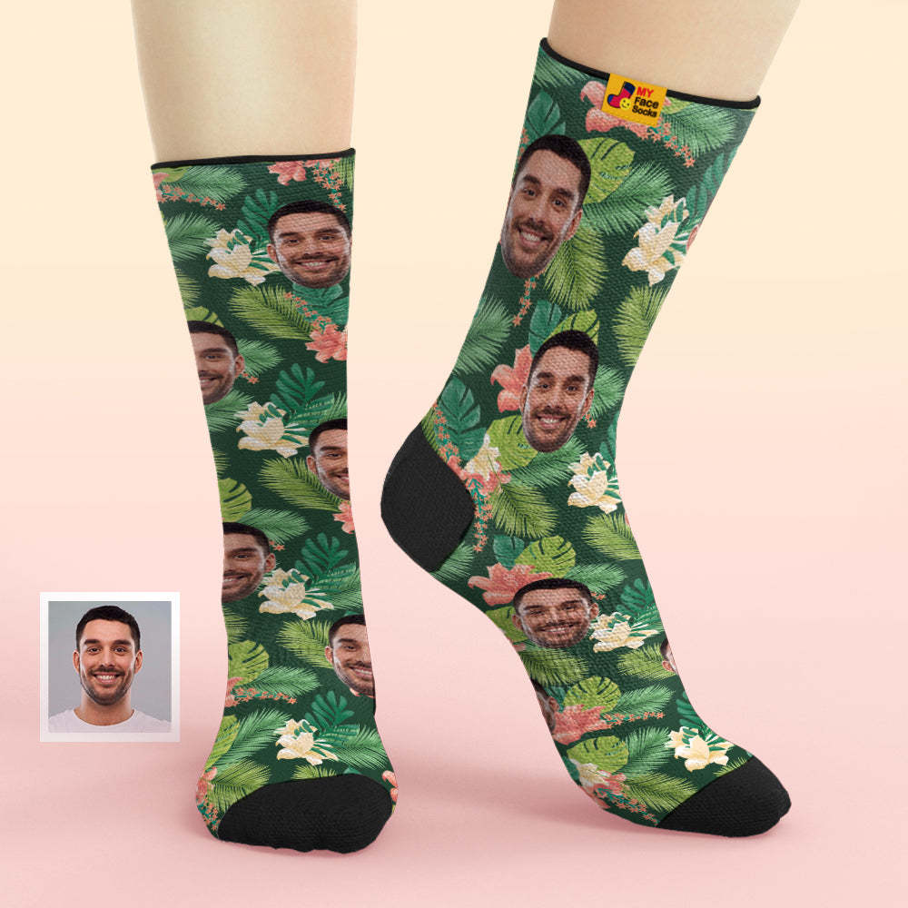Custom Face Socks Add Pictures and Name Summer Breathable Soft Socks - MyFaceSocksUK
