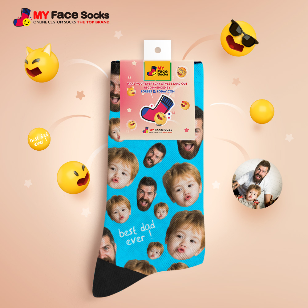 Custom Face Socks To The Best Dad
