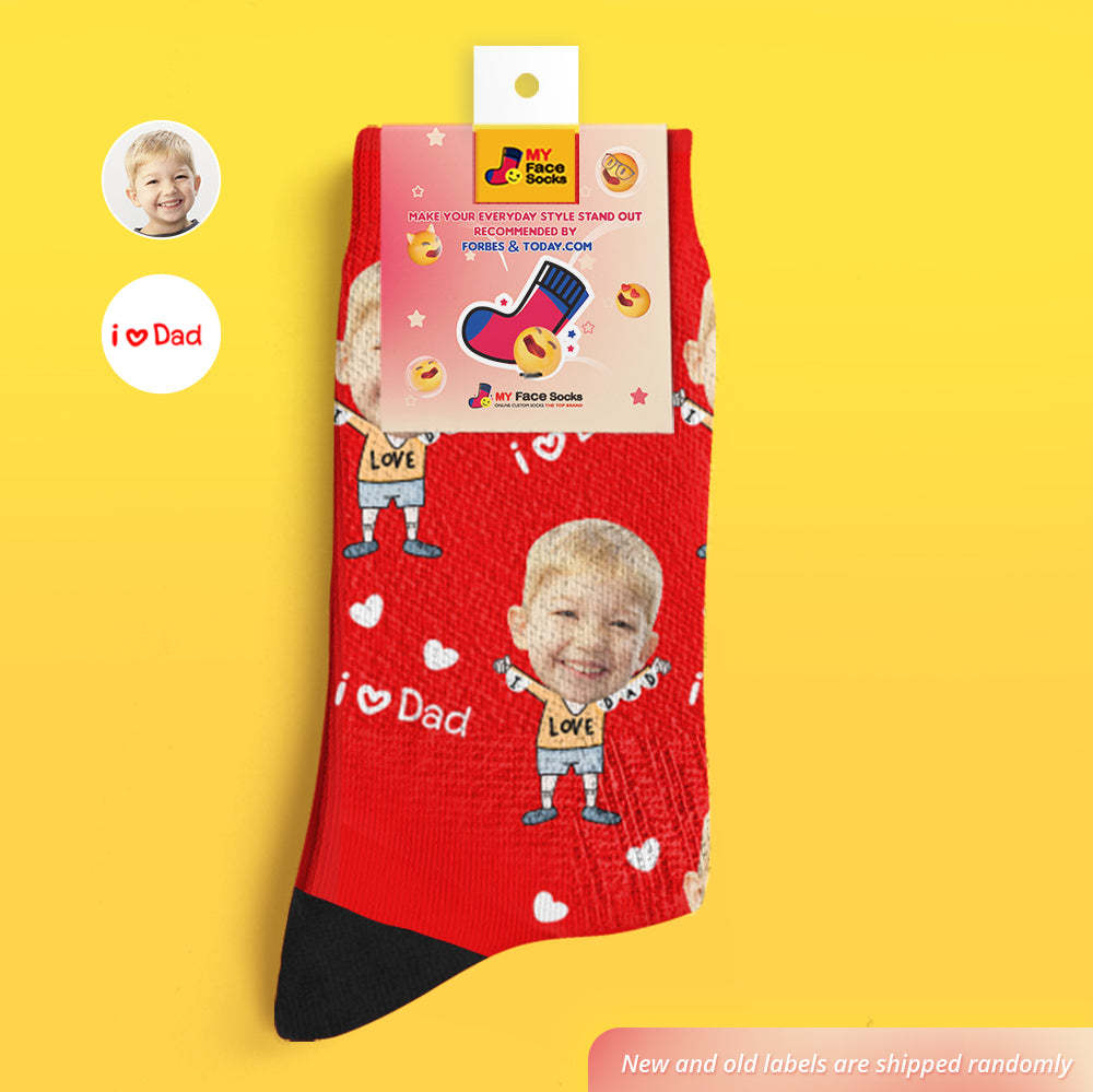 Custom Face Socks To The Dearest Dad-MyFaceSocksUK