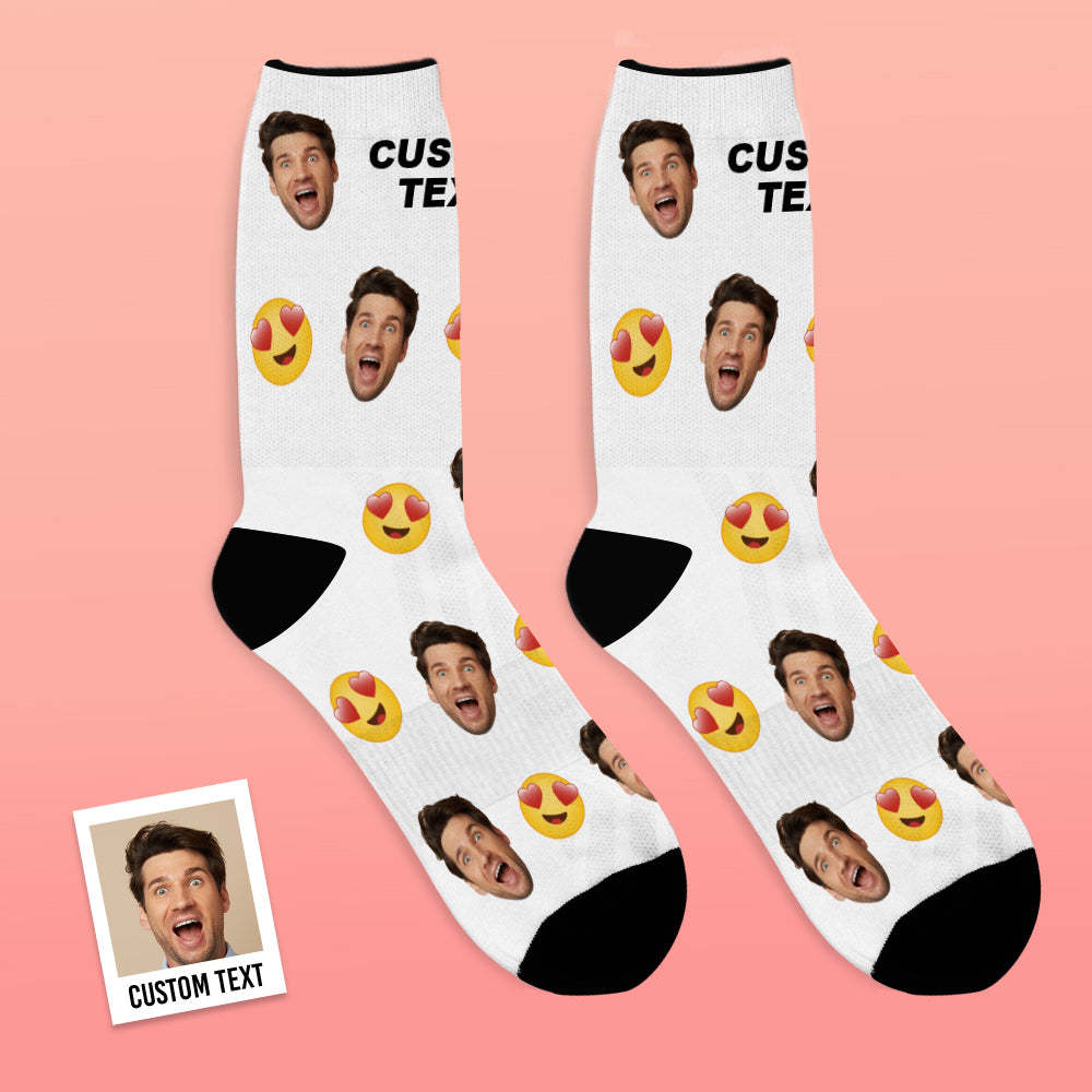 Custom Face Socks Breathable Photo Socks Funny Emoticons Socks - MyFaceSocksUK