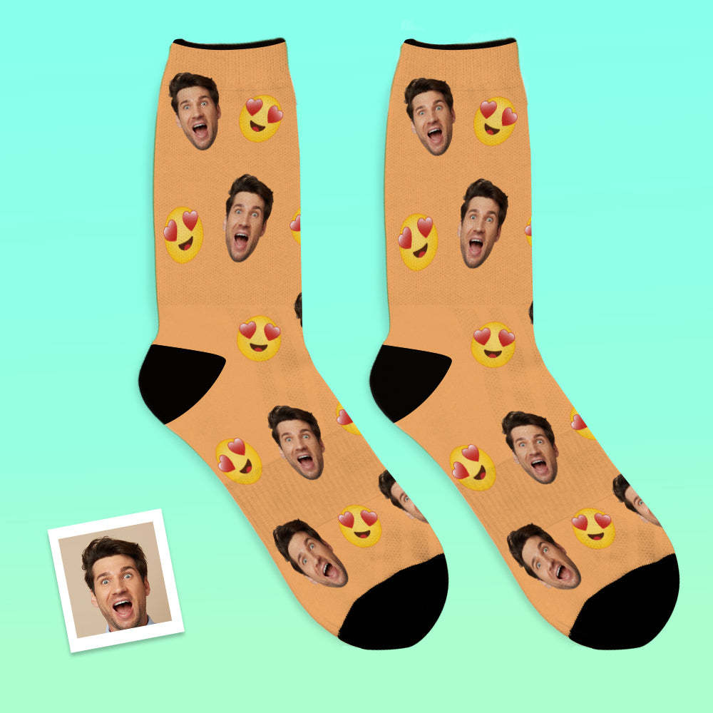 Custom Face Socks Breathable Photo Socks Funny Emoticons Socks - MyFaceSocksUK